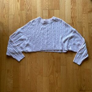 Garage Cropped Pink Sweater | Oversized